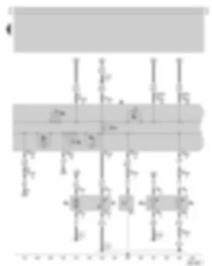 Wiring Diagram  SKODA OCTAVIA 2002 - Dash panel insert - combi-processor in dash panel insert - rev. counter - fuel gauge - warning lamps - fuel pump - fuel gauge sender - coolant temperature sender - coolant temperature gauge sender - oil pressure switch