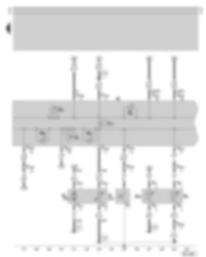 Wiring Diagram  SKODA OCTAVIA 2002 - Dash panel insert - combi-processor in dash panel insert - rev. counter - fuel gauge - warning lamps - fuel pump - fuel gauge sender - coolant temperature sender - coolant temperature gauge sender - oil pressure switch
