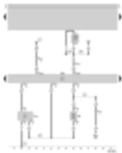 Wiring Diagram  SKODA OCTAVIA 2004 - Climatronic control unit - fresh air blower control unit - fresh air blower - fuse holder