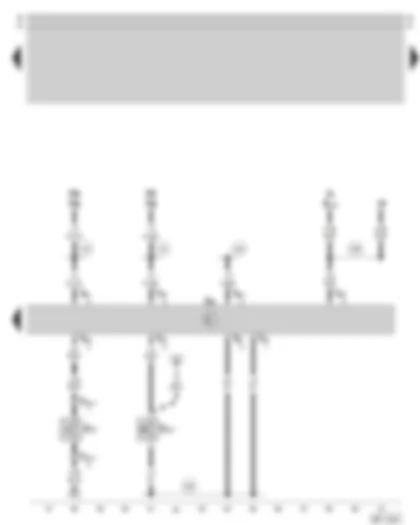 Электросхемa  SKODA OCTAVIA 2008 - блок управления сигналом тревоги I (громким) - выключатель сигнала тревоги I (громкого) - выключатель сигнала тревоги (выключение)