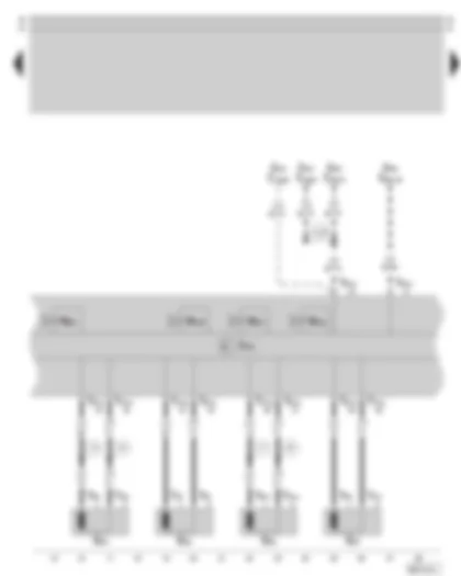 Wiring Diagram  SKODA OCTAVIA 2004 - ABS control unit - Speed sensor
