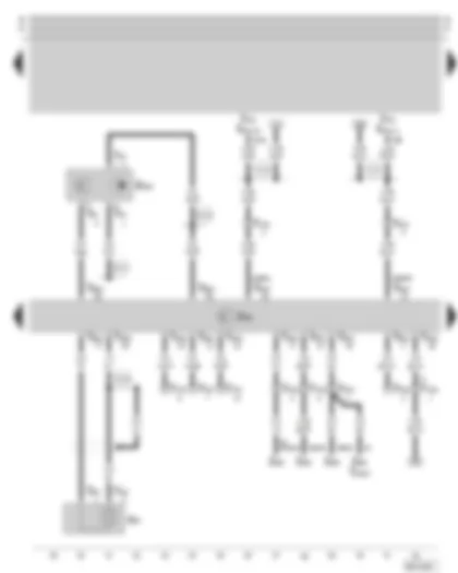 Wiring Diagram  SKODA OCTAVIA 2002 - Motronic control unit - knock sensor - camshaft position sender