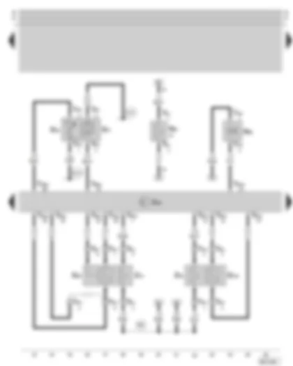 Wiring Diagram  SKODA OCTAVIA 2002 - Motronic control unit - lambda probe - lambda probe after catalytic converter - intake air temperature sender and intake manifold pressure - activated charcoal filter system solenoid valve