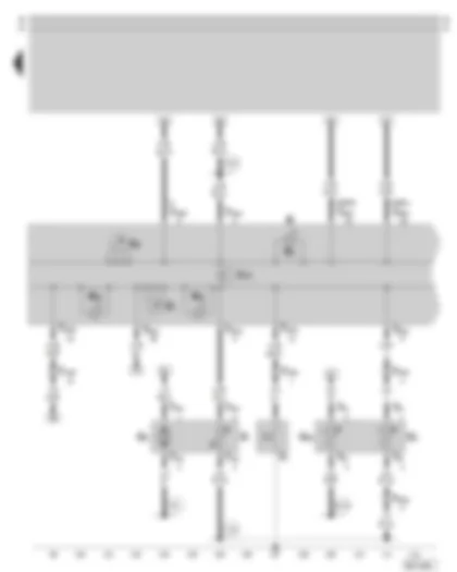 Wiring Diagram  SKODA OCTAVIA 2002 - Dash panel insert - combi-processor in dash panel insert - rev. counter - fuel gauge - warning lamps - fuel pump - fuel gauge sender - coolant temperature sender - coolant temperature gauge sender - oil pressure switch