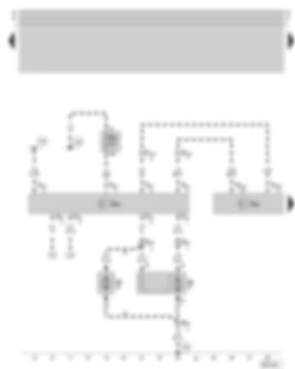 Wiring Diagram  SKODA OCTAVIA 2002 - Radiator fan control unit - Simos control unit - radiator fan - fuse holder