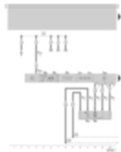 Wiring Diagram  SKODA OCTAVIA 2002 - Climatronic control unit - temperature flap control motor