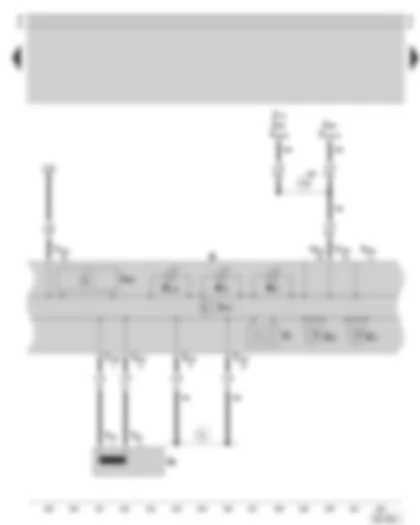 Wiring Diagram  SKODA OCTAVIA 2004 - Immobilizer - dash panel insert - combi-processor in dash panel insert - warning lamps - coolant temperature gauge - speedometer - digital clock