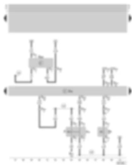 Wiring Diagram  SKODA OCTAVIA 2004 - Motronic control unit - brake pedal switch - clutch pedal switch - oil level/oil temperature sender
