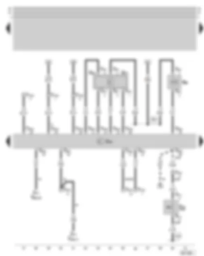 Wiring Diagram  SKODA OCTAVIA 2002 - Motronic control unit - air mass meter and intake air temperature sender