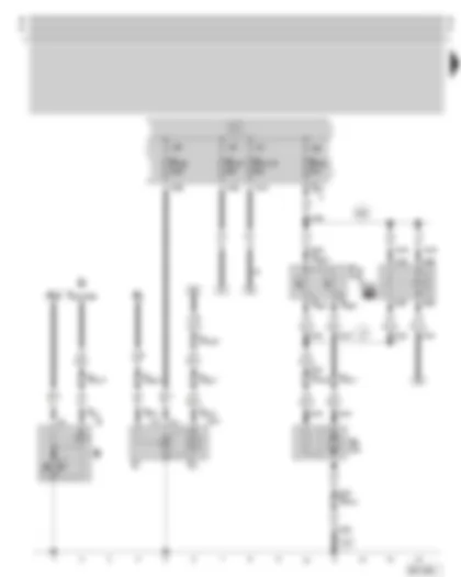 Wiring Diagram  SKODA OCTAVIA 2006 - Starter - alternator - radiator fan - fuse holder on the battery