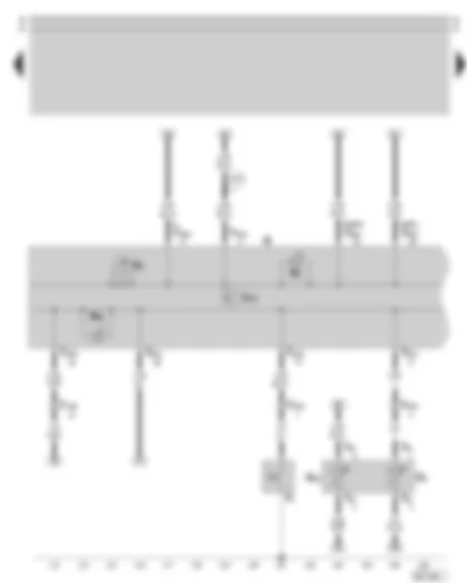 Wiring Diagram  SKODA OCTAVIA 2003 - Dash panel insert - combi-processor in dash panel insert - rev. counter - warning lamps - coolant temperature sender - coolant temperature gauge sender - oil pressure switch