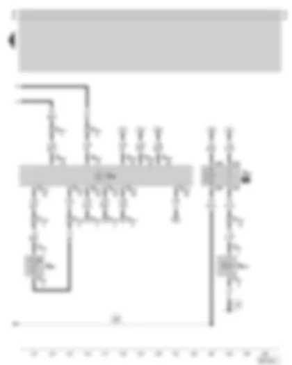 Wiring Diagram  SKODA OCTAVIA 2002 - Simos control unit - coolant temperature sender - radiator outlet - coolant cut-off valve two-way valve - coolant shut-off valve relay