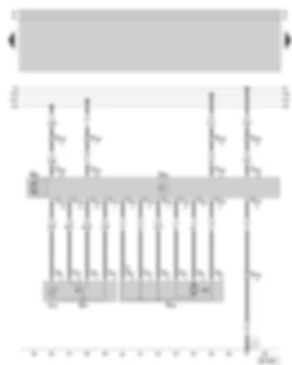 Wiring Diagram  SKODA OCTAVIA 2010 - Central locking for rear left door - window regulator for rear left door