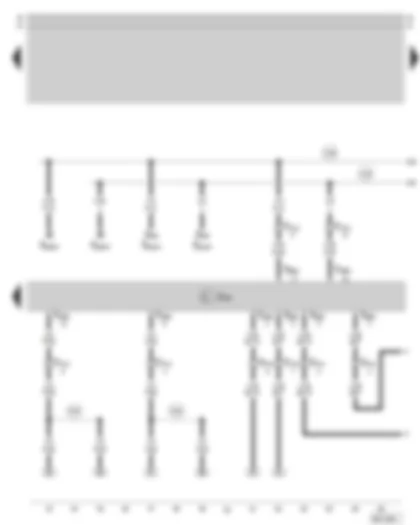 Wiring Diagram  SKODA OCTAVIA 2003 - Seat adjustment control unit with memory