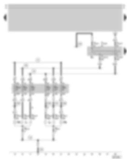 Wiring Diagram  SKODA OCTAVIA 2009 - Headlight dipper/flasher switch - headlight - fuse holder