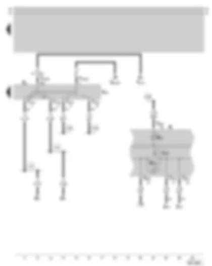 Wiring Diagram  SKODA OCTAVIA 2003 - Turn signal switch - parking light switch - dash panel insert