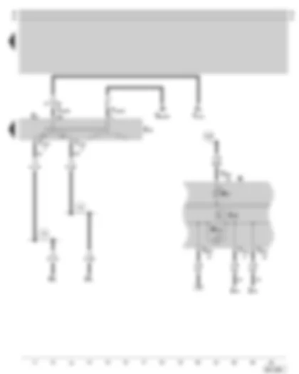 Wiring Diagram  SKODA OCTAVIA 2002 - Turn signal switch - parking light switch - dash panel insert