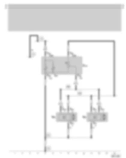 Электросхемa  SKODA OCTAVIA 2009 - регуляторы угла наклона фар - потенциометр для регуляторов угла наклона фар - (не действует для автомобилей с фарами с ксеноновыми лампами)