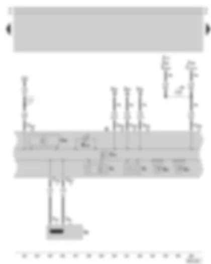 Wiring Diagram  SKODA OCTAVIA 2003 - Immobilizer - dash panel insert - combi-processor in dash panel insert - warning lamps - coolant temperature gauge - speedometer - digital clock