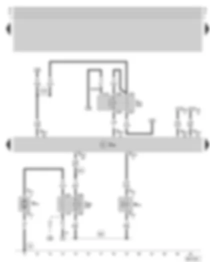 Wiring Diagram  SKODA OCTAVIA 2002 - Motronic control unit - Motronic current supply relay - secondary air pump relay - secondary air pump motor - secondary air inlet valve