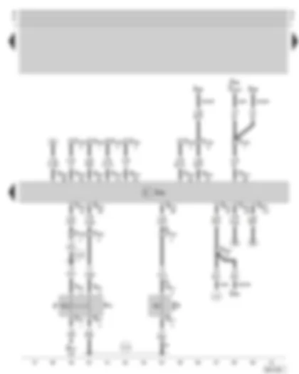 Wiring Diagram  SKODA OCTAVIA 2002 - Diesel direct injection system control unit - brake pedal switch - clutch pedal switch