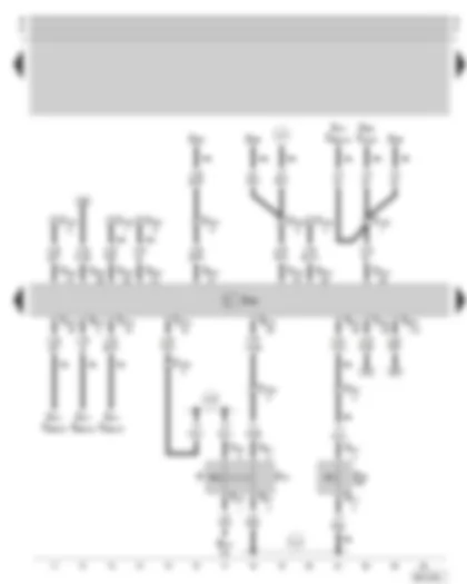 Wiring Diagram  SKODA OCTAVIA 2002 - Diesel direct injection system control unit - brake pedal switch - clutch pedal switch