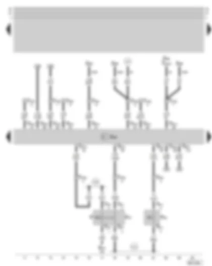 Wiring Diagram  SKODA OCTAVIA 2002 - Diesel direct injection system control unit - brake pedal switch - clutch pedal switch