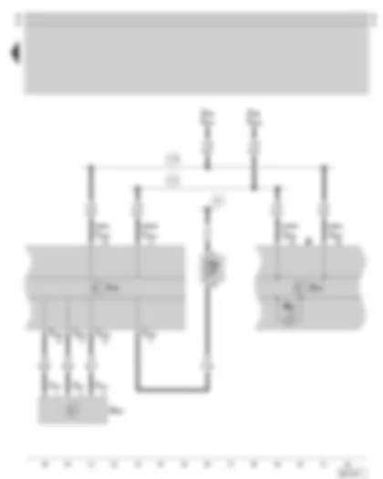 Wiring Diagram  SKODA OCTAVIA 2003 - ABS control unit with EDL - longitudinal acceleration sender - dash panel insert - fuse holder