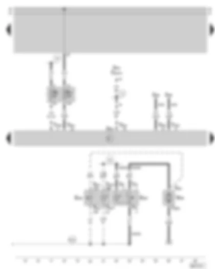 Wiring Diagram  SKODA OCTAVIA 2003 - Convenience electric central control unit - remote fuel filler flap release - fuse holder