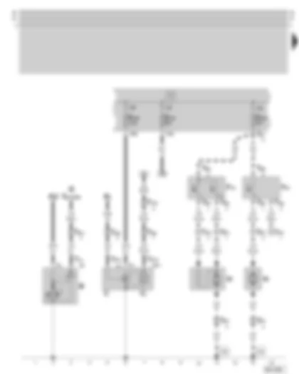 Wiring Diagram  SKODA OCTAVIA 2006 - Starter - alternator - radiator fan - fuse holder on the battery