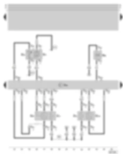 Wiring Diagram  SKODA OCTAVIA 2006 - Motronic control unit - lambda probe - lambda probe after catalytic converter - intake air temperature sender and intake manifold pressure - activated charcoal filter system solenoid valve