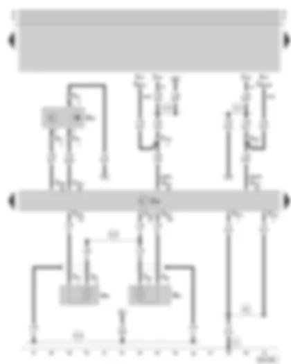Wiring Diagram  SKODA OCTAVIA 2006 - Motronic control unit - Hall sender - knock sensor I - knock sensor II