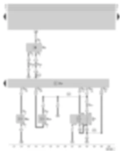 Wiring Diagram  SKODA OCTAVIA 2002 - Motronic control unit - speedometer sender - Motronic current supply relay - variable intake manifold change-over valve
