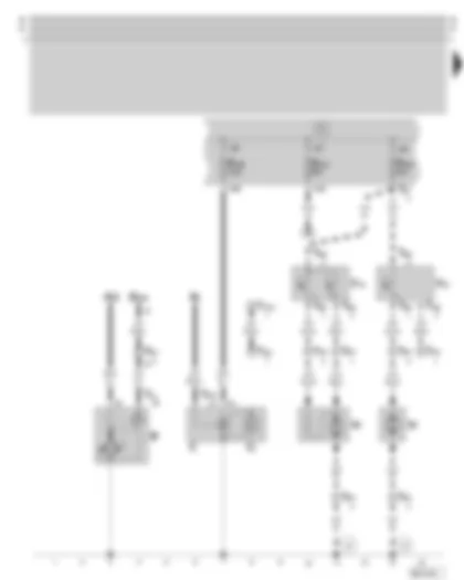 Wiring Diagram  SKODA OCTAVIA 1997 - Starter - alternator - radiator fan - fuse holder on the battery