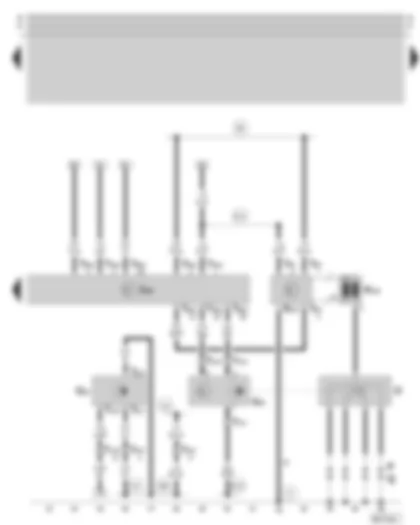 Wiring Diagram  SKODA OCTAVIA 1997 - 1AV control unit - Hall sender - ignition system - speedometer sender