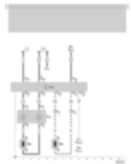 Wiring Diagram  SKODA OCTAVIA 1997 - Airbag control unit - airbag igniter - coil