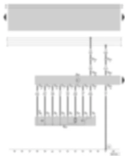 Wiring Diagram  SKODA OCTAVIA 1997 - Central locking for front passenger door