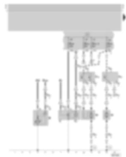 Wiring Diagram  SKODA OCTAVIA 1997 - Starter - alternator - radiator fan - fuse holder on the battery