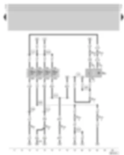 Wiring Diagram  SKODA OCTAVIA 1997 - Fuse holder - speedometer sender