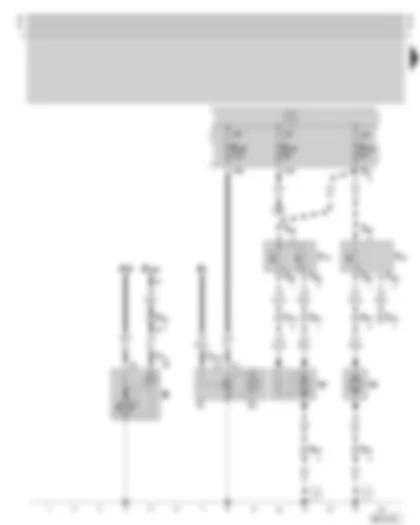 Wiring Diagram  SKODA OCTAVIA 1998 - Starter - alternator - radiator fan - fuse holder on the battery