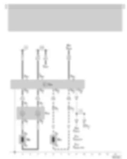 Wiring Diagram  SKODA OCTAVIA 1998 - Airbag control unit - airbag igniter - coil