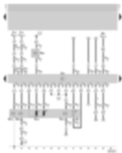 Wiring Diagram  SKODA OCTAVIA 1998 - Diesel direct injection system control unit - modulating piston movement sender