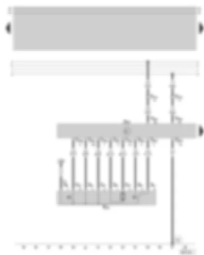 Wiring Diagram  SKODA OCTAVIA 1998 - Central locking for front passenger door