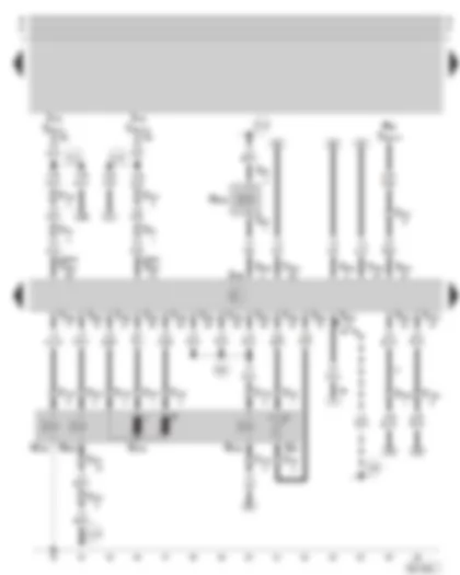 Wiring Diagram  SKODA OCTAVIA 1999 - Diesel direct injection system control unit - modulating piston movement sender