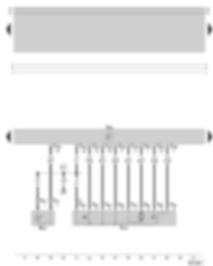 Wiring Diagram  SKODA OCTAVIA 1999 - Central locking for driver door