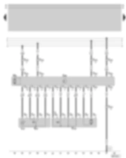 Wiring Diagram  SKODA OCTAVIA 1999 - Central locking for rear left door - window regulator for rear left door
