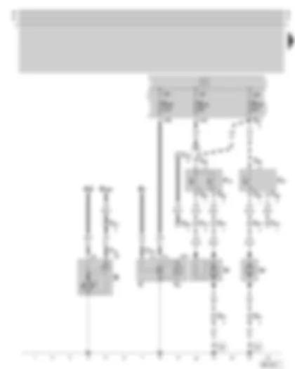 Wiring Diagram  SKODA OCTAVIA 1999 - Starter - alternator - radiator fan - fuse holder on the battery