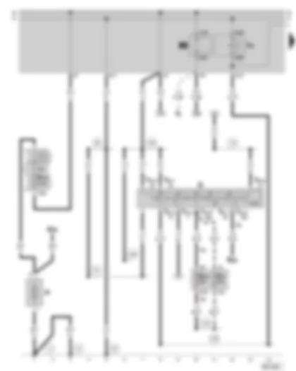 Wiring Diagram  SKODA OCTAVIA 2002 - Battery - ignition/starter switch - X contact relief relay - fuse holder on the battery