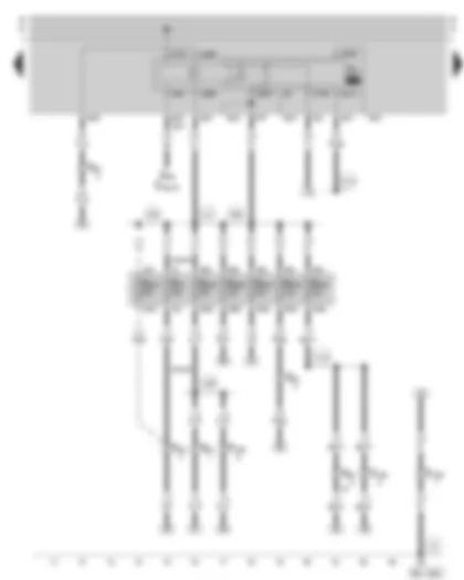 Wiring Diagram  SKODA OCTAVIA 2002 - Fuel pump relay - fuse holder