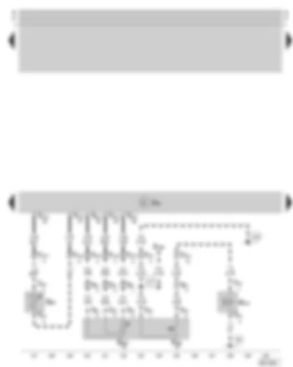 Wiring Diagram  SKODA OCTAVIA 2002 - Simos control unit - coolant temperature sender - radiator outlet - temperature selection rotary knob - potentiometer - coolant cut-off valve two-way valve